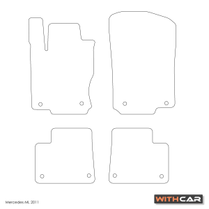 Tekstilni tepihi za Mercedes ML W166